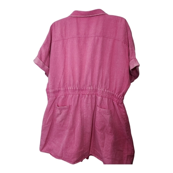 Pink Romper by White Birch. Denim, Size 3X. New - Picture 3 of 6